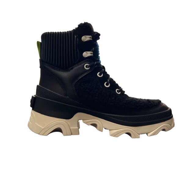 Sorel Women's Brex Cozy Lace Bootie Sneaker Black Size 5.5 - Picture 5 of 7